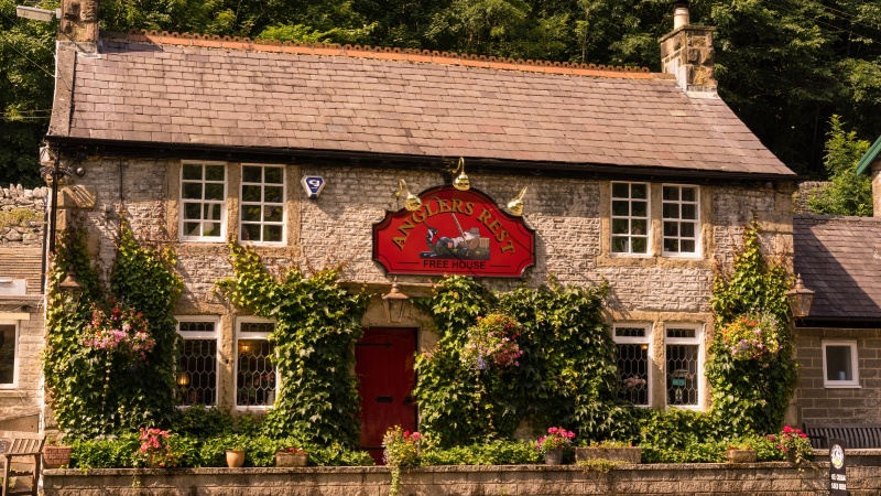Anglers Rest pub, Millers Dale