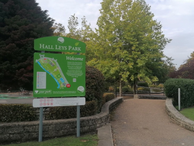 Entrance to Hall Leys Park