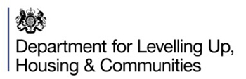 Logo of the Department of levelling up housing and communities