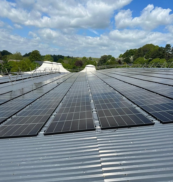 Solar panels at the ABC in Bakewell
