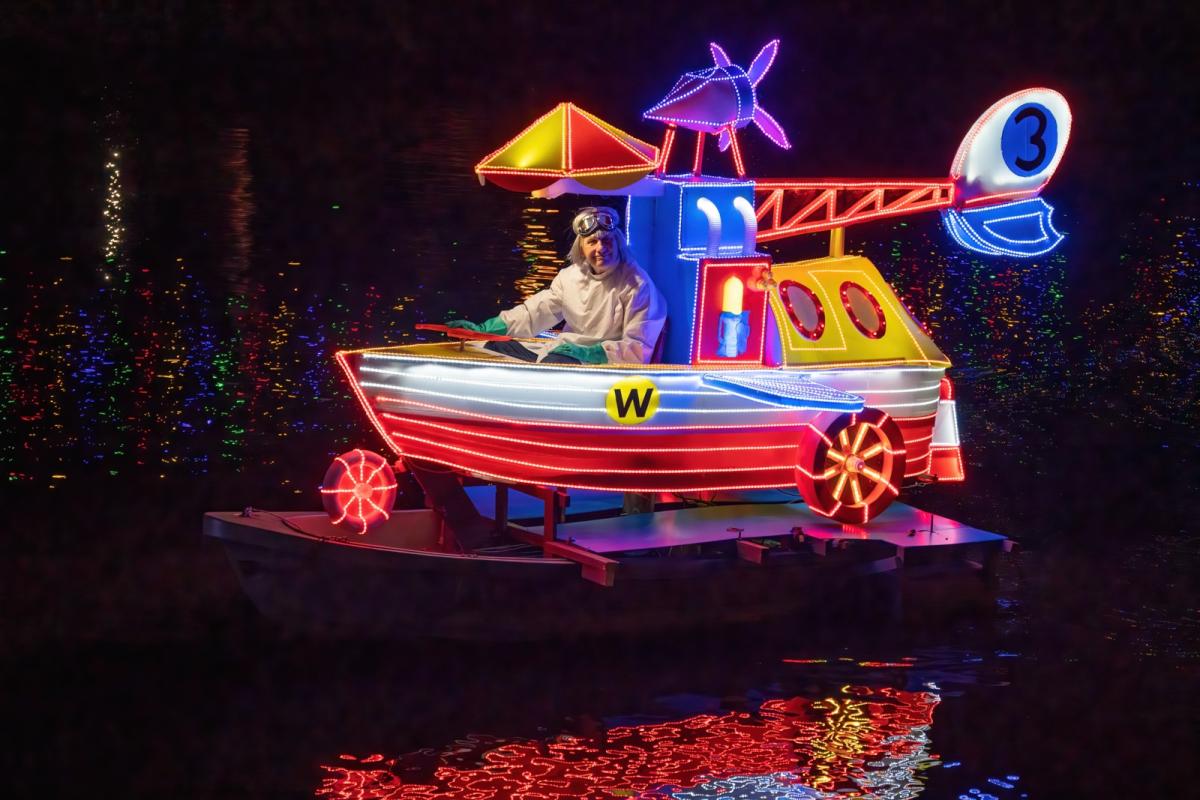 Wacky Races boat at a recent Illuminations 